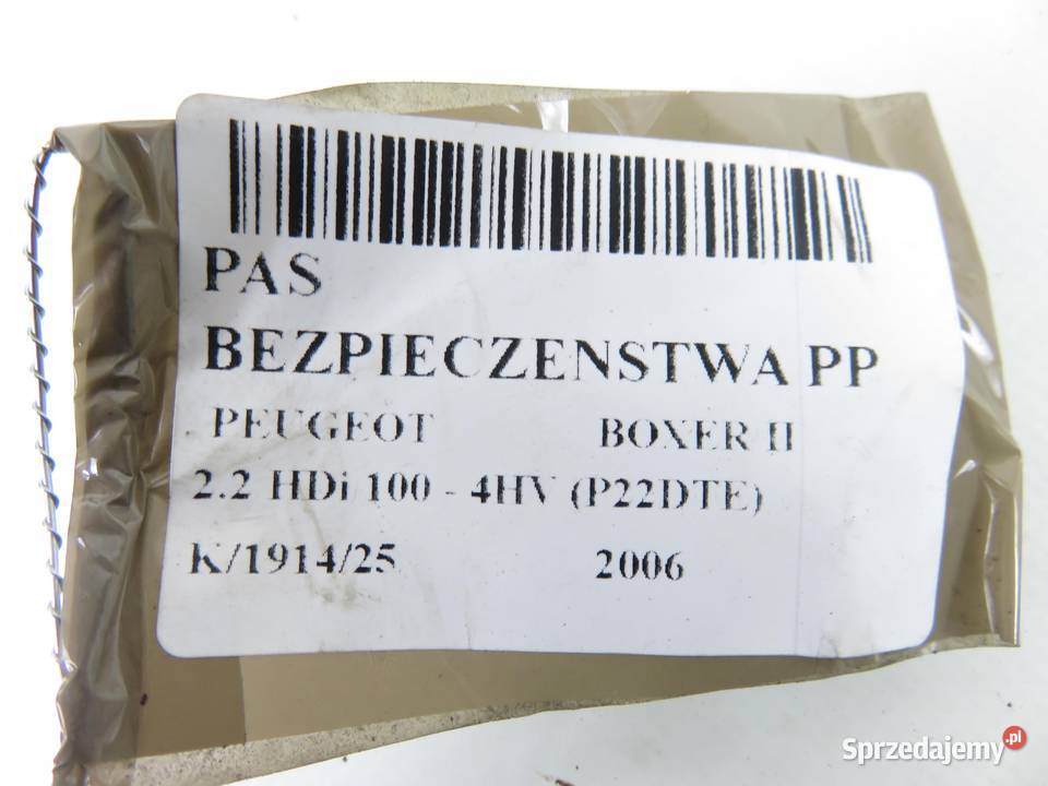 PAS PRAWY PRZEDNI PEUGEOT BOXER II 04167126