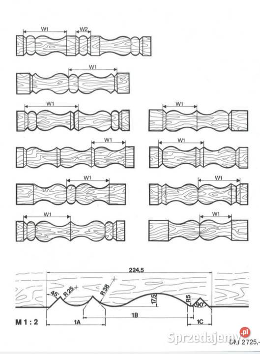 Frezarka profiowa do zacięć weglowych Bauerle śląskie