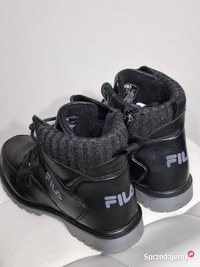 Fila 38 czarne ocieplane trapery zimowe Kraków