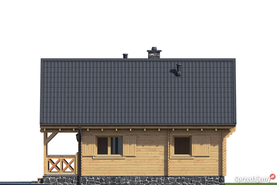 DREWNIANY DOMEK LETNISKOWY DAWID 63 15 M2 Mrągowo sprzedam