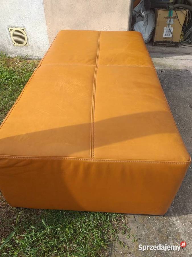 Pufa 140x70x40 skora naturalna