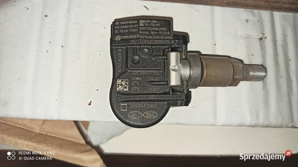 Czujniki ciśnienia powietrza w kole Hyundai Kia Pilawa