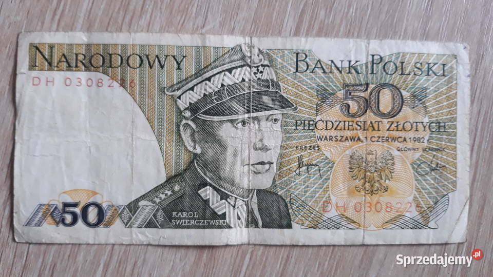 50 złotych 1 VI 1982 r seria DH