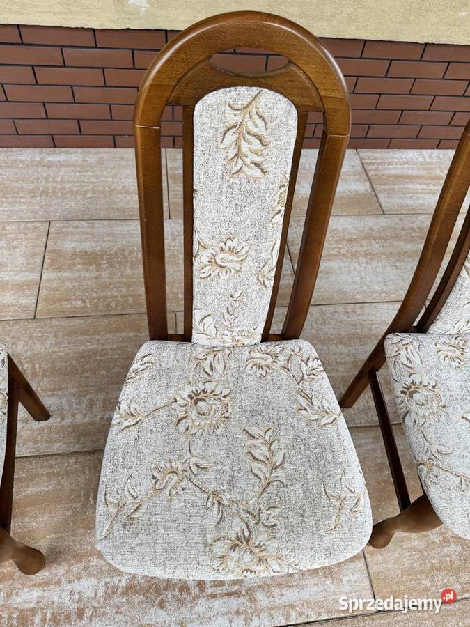 Krzesła stylowe gięte nogi Ludwikowe do stołu Krzesła Krzesła