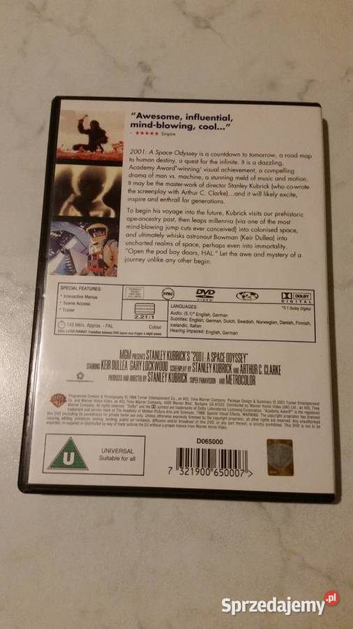 2001 a space odyssey 19682001 Turner DVD VIDEO 1 płyta Filmy Puławy