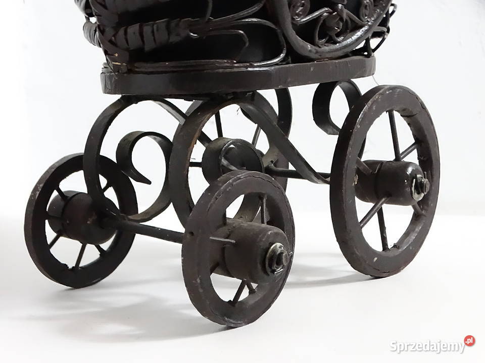 Rzadki Antykowy Wózek Kolekcjonerski Rzemiosło Antyki Biłgoraj