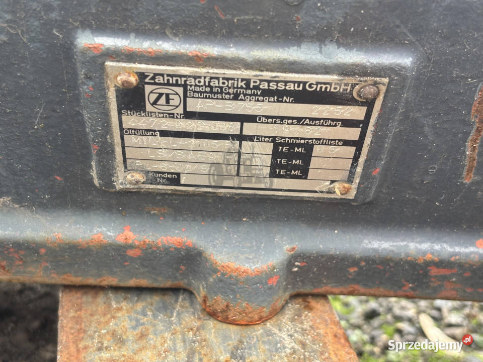 ZF APB755 2HL100 Most Tylni Oś Tylnia Skrzynia Jastrzębniki sprzedam
