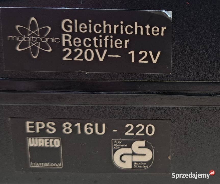 Zasilacz lodówki turystycznej Waeco 230V 12V osobowe Pozostałe Mielęcin sprzedam