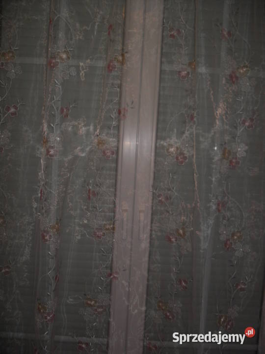 firan gotowa długa organtyna haft przezroczysty Wrocław