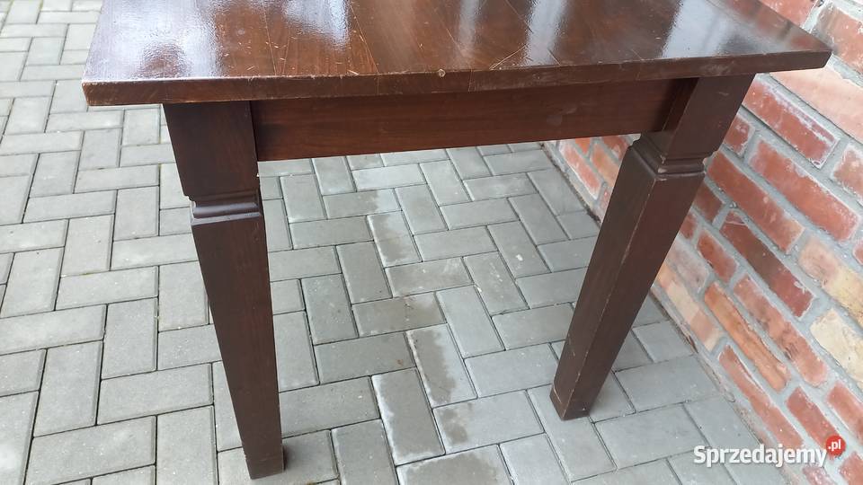 Stół sosnowy drewniany z szufladkami 784