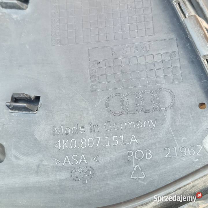 AUDI A6 C8 SLINE SLINE KRATKA W ZDERZAK Bieleń