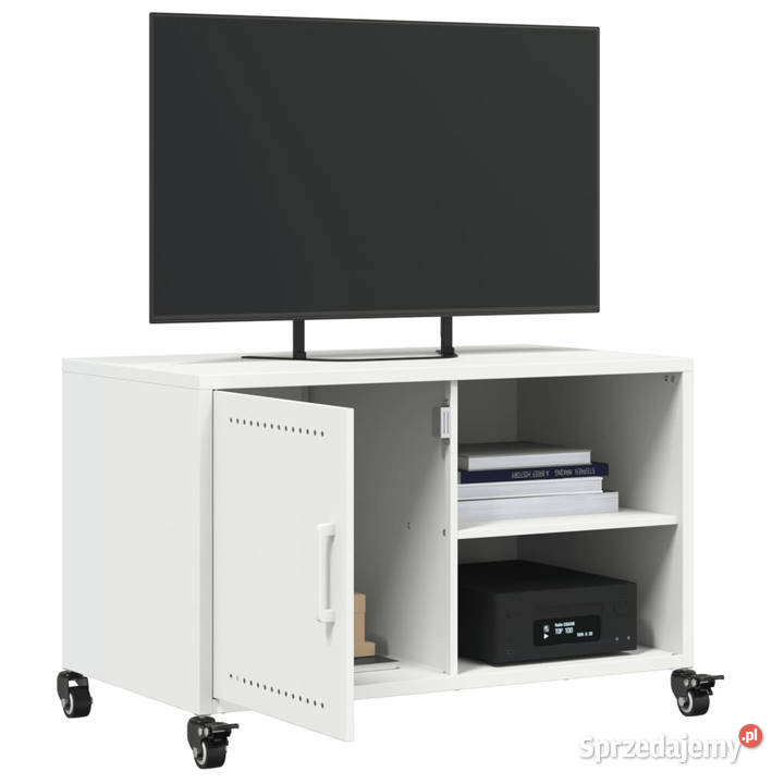 Szafka RTV biała 68x39x435 stal WM846673 Warszawa
