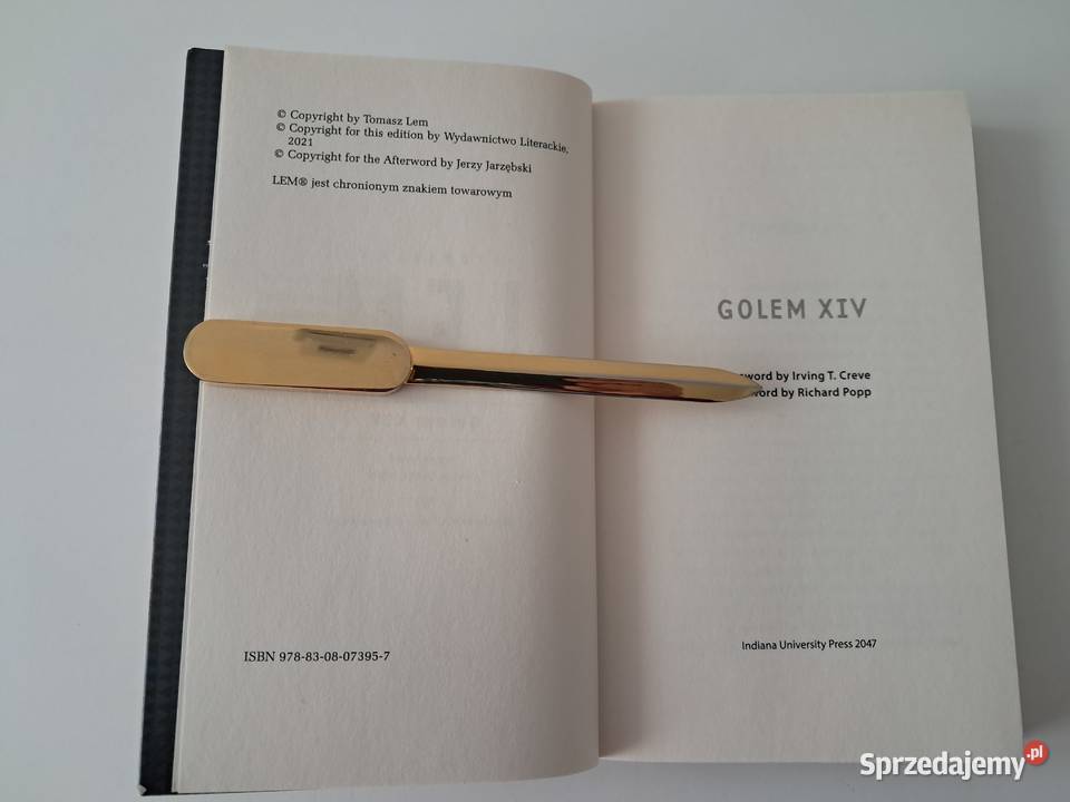 Książka Golem XIV S Lem do sprzedania