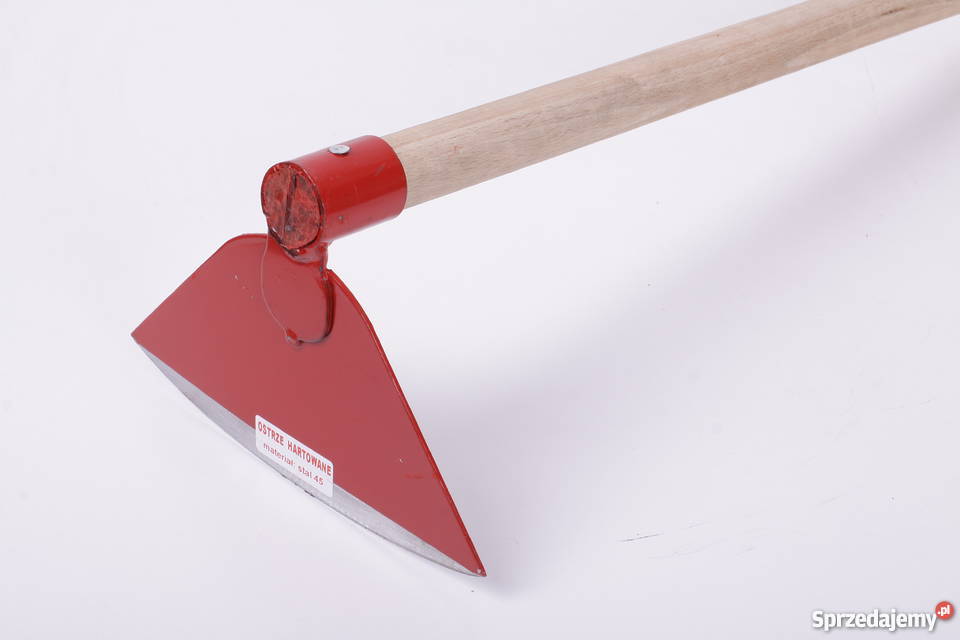 MOTYKA OGRODNICZA HARTOWANA TRAPEZ DUŻY OPRAWNA Ogród