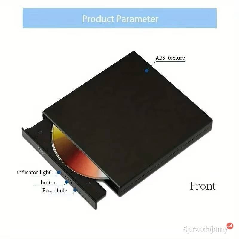 Zewnętrzny napęd CDDVD USB 20 Slim do laptopa i Rzeszów