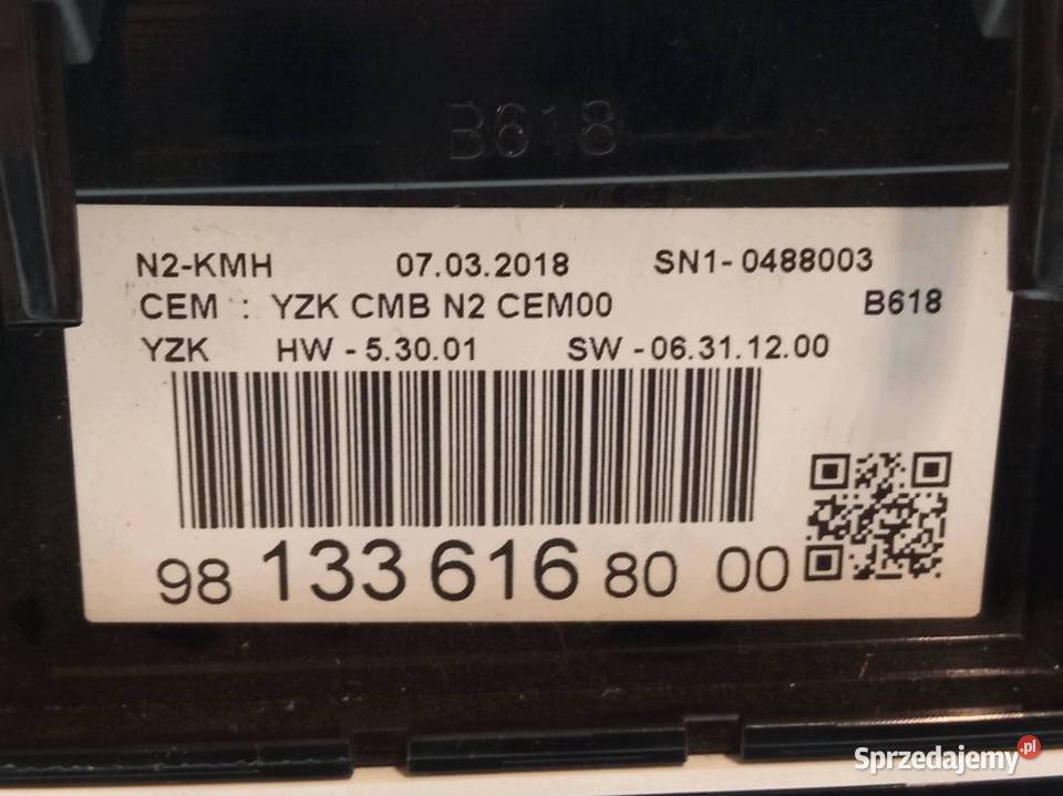 LICZNIK 9813361680 16 HDI Citroen C3 III świętokrzyskie