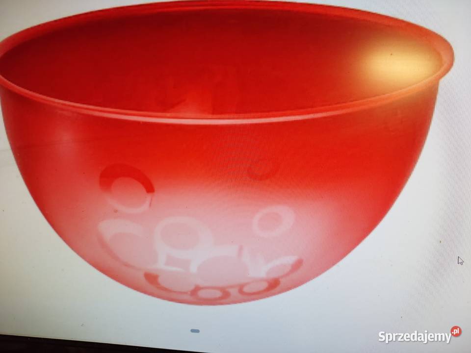 Miska z tworzywa czerwona bąble firma practic Wrocław sprzedam
