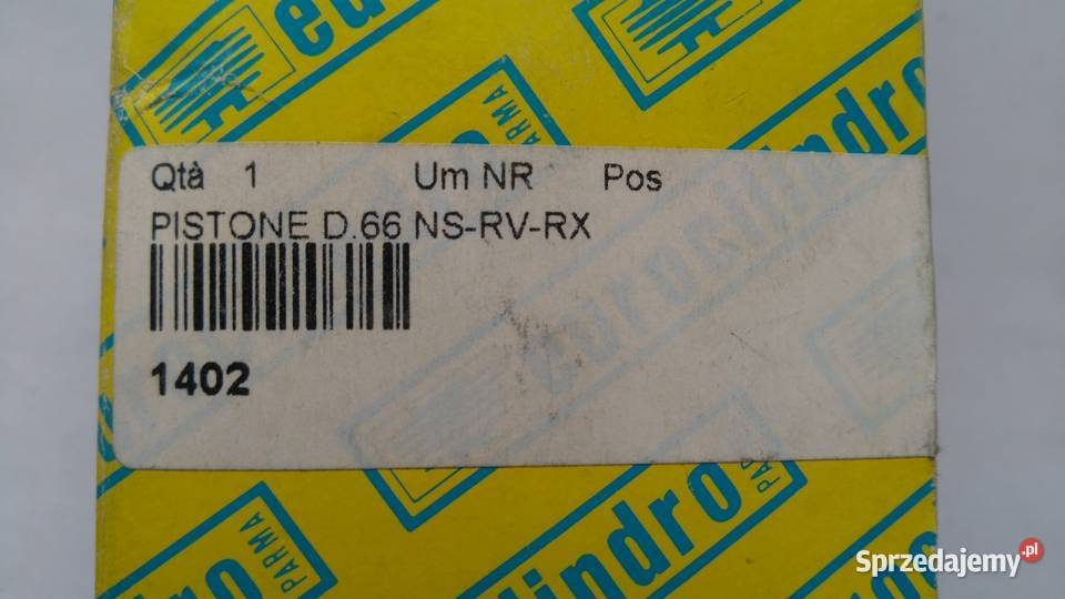 TŁOK EUROCYLINDRO ASSO WERKE POLINI 66 mm NS RV Tłoki Bielsk Podlaski