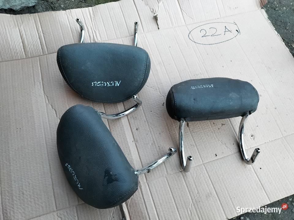 Mercedes W210 W 211 ZAGŁÓWEK TYLNEJ KANAPY SKÓRA Kamień-Kolonia