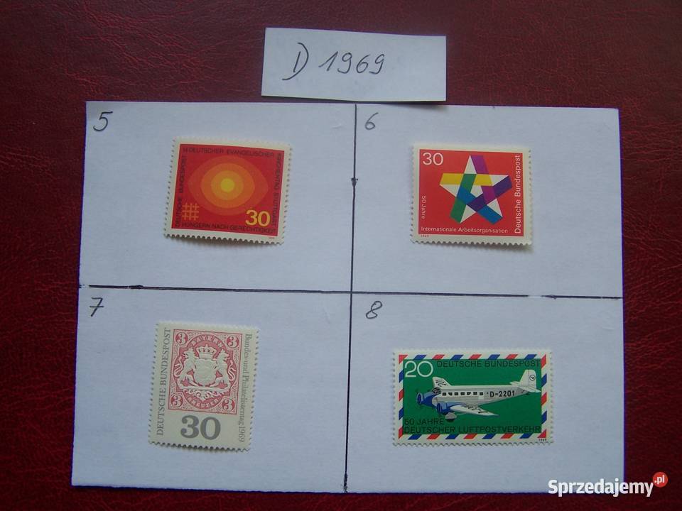 Niemcy 1969 MNH Znaczki z roczników WYBIERAJ śląskie Tychy