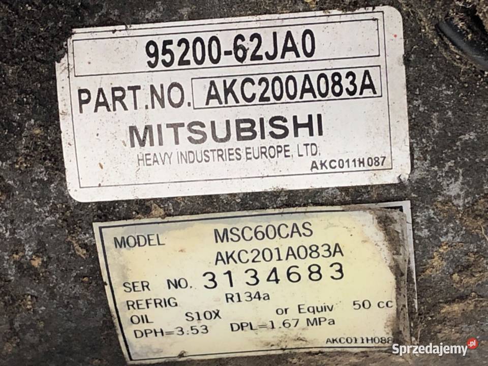 SPRĘŻARKA KLIMATYZACJI SUZUKI SX4 9520062JA0 16