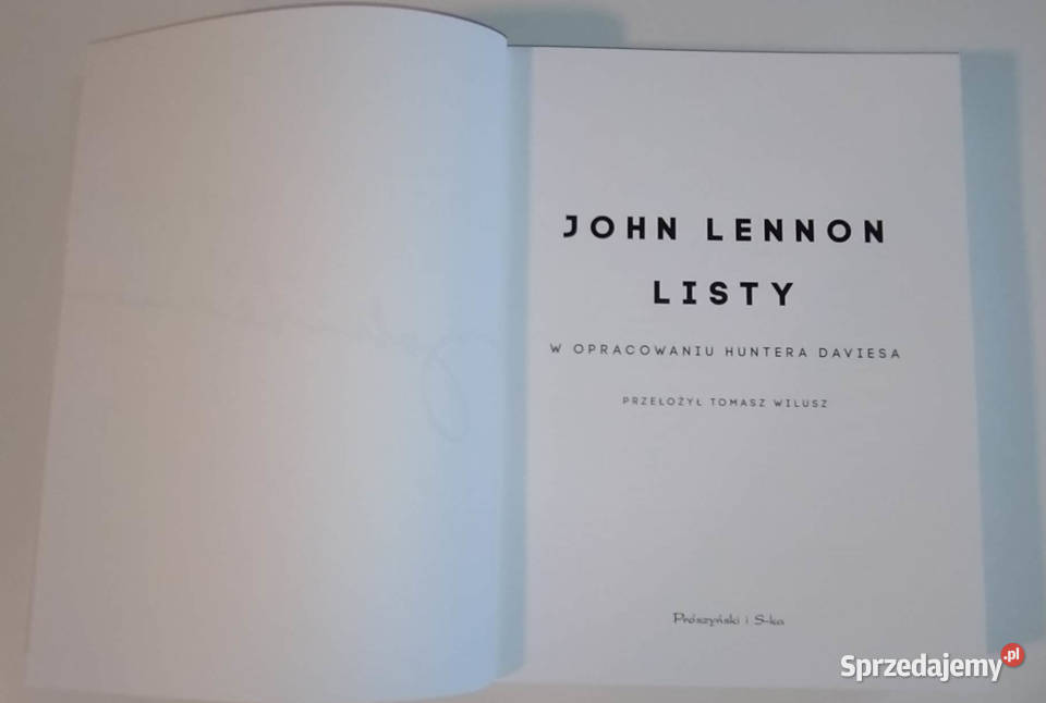 John Lennon listy wydanie limitowane mazowieckie Warszawa