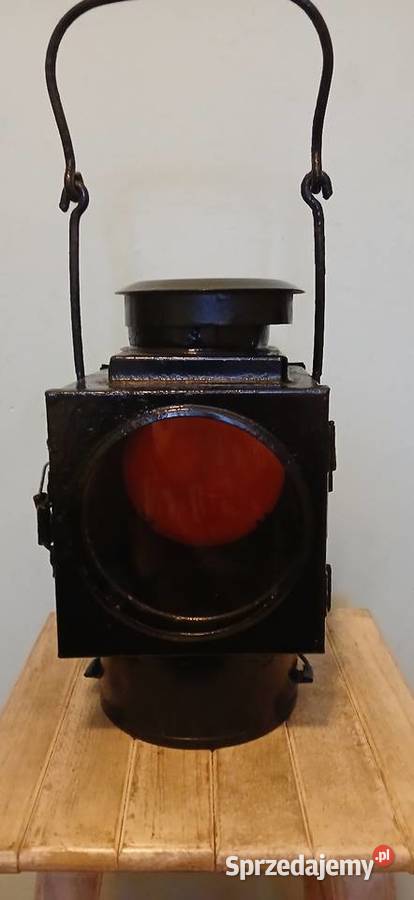 Stara lampa kolejowa sygnalizacyjna Lampy podłogowe Kraków