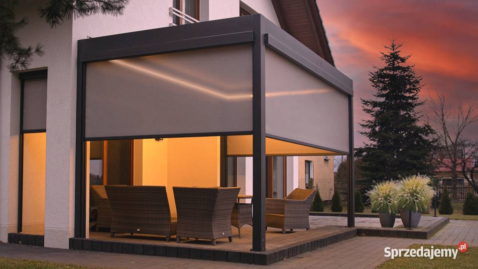 Pergola tarasowa z dachem lamelowym mazowieckie Płock