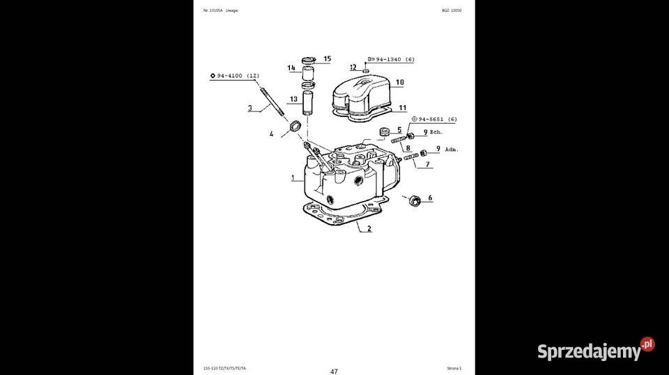 Renault 155110 14 TZTXTSTETA katalog części Gdańsk