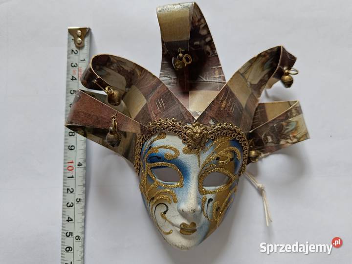 Maska wenecka mini ceramiczna ozdobna Dekoracje i ozdoby Poznań
