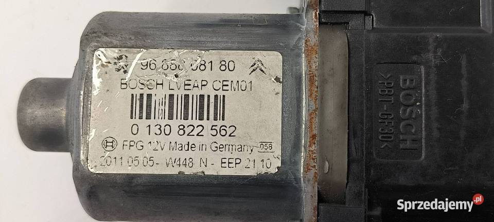 SILNICZEK SZYBY PP PEUGEOT 508 9688808180 osobowe Lipno