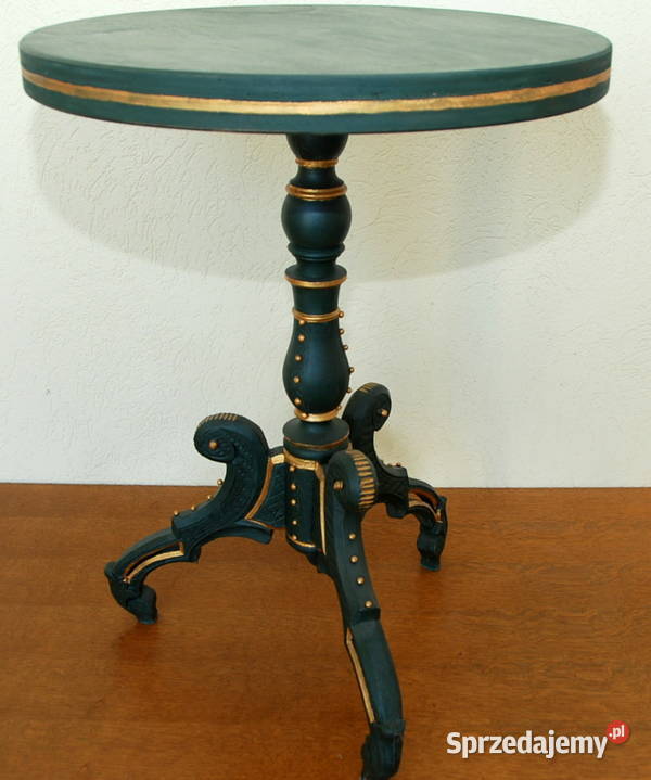 stary mały okrągły stół stolik kawowy Vintage Warszawa sprzedam