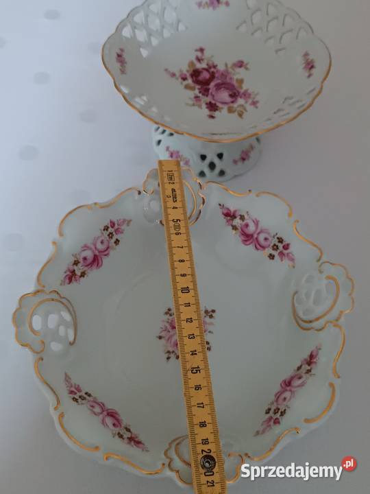 Ażurowe porcelanowe paterki małopolskie Gorlice sprzedam