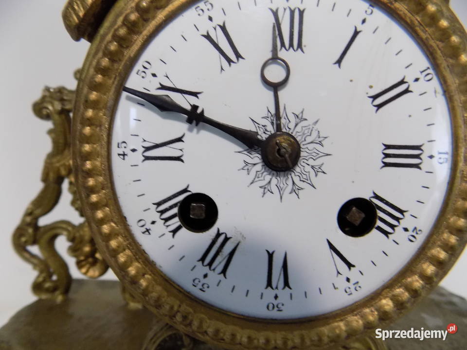 Sygnowany antyczny zegar 219 lubuskie Nowa Sól
