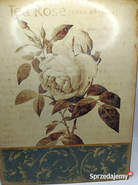 Szyld metalowy vintage znak reklama Tea Rose Zamość sprzedam