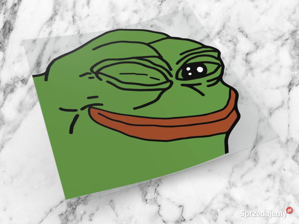 Naklejka SAD PEPE 6 x 6 sadpepe meme mem żaba 5 sprzedam