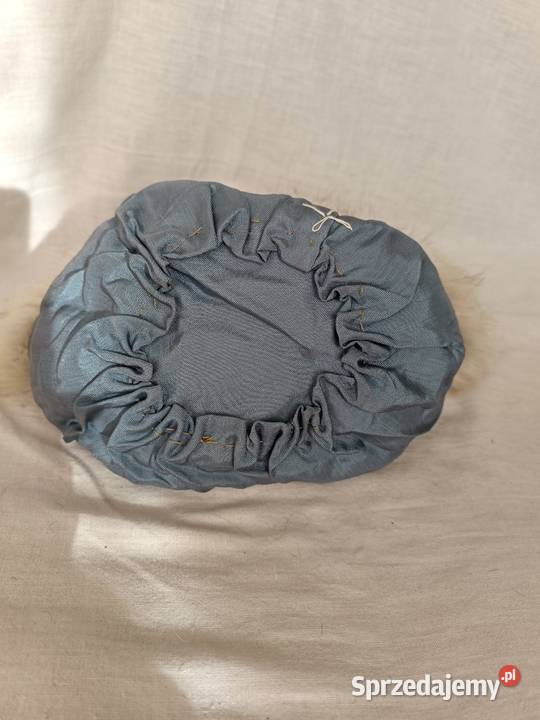 Czapka vintage ze srebrnego lisa Karczew