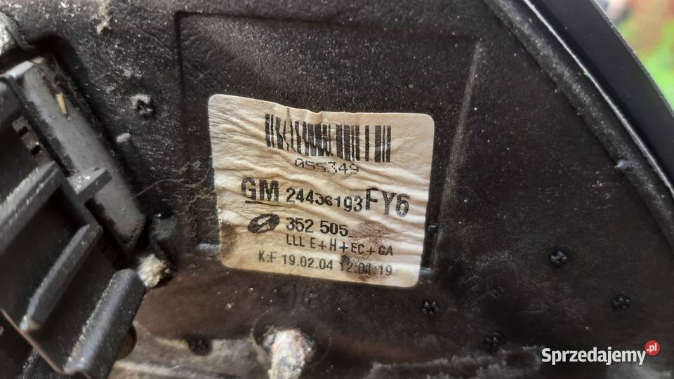 lusterko zewnętrzne lewe Opel Vectra C Signum 10 Dębno