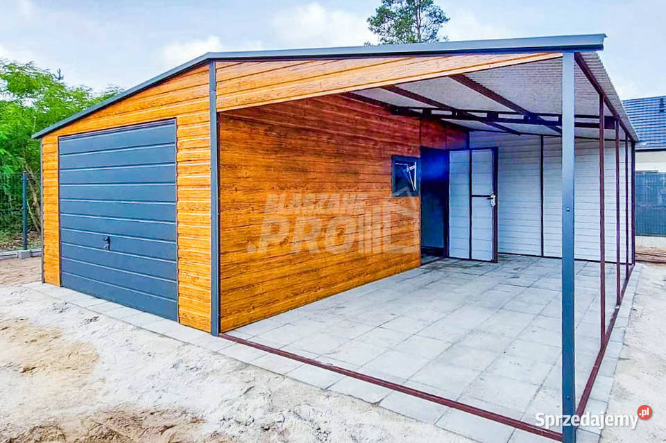 Garaż Blaszany 4x6m Wiata 4x6m Brama Uchylna Radom
