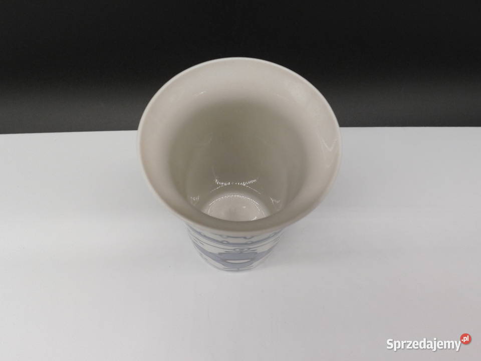 Porcelana Lichte Echt Kobalt Kubek Wazonik wzór Raszków