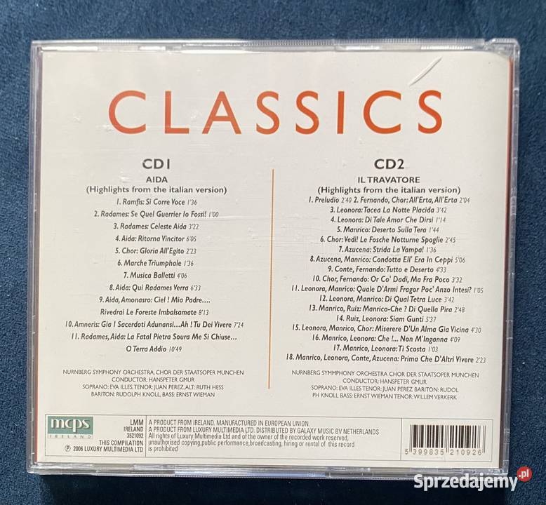 Cd Classics GVerdi Ruda Śląska