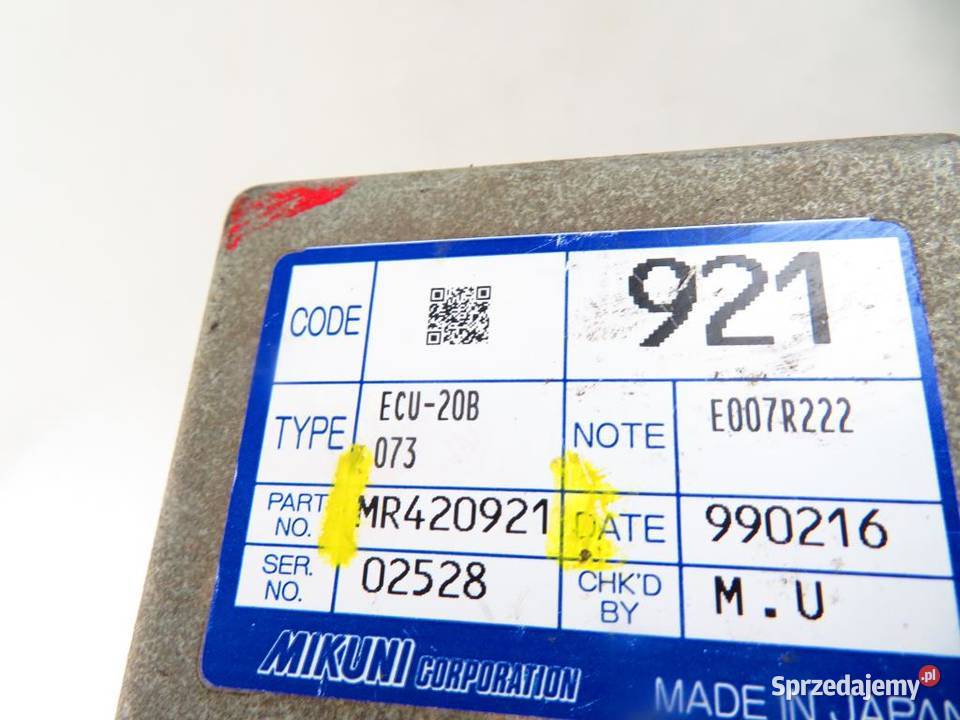 MODUŁ MITSUBISHI CARISMA 18 16V GDI MR420921 małopolskie