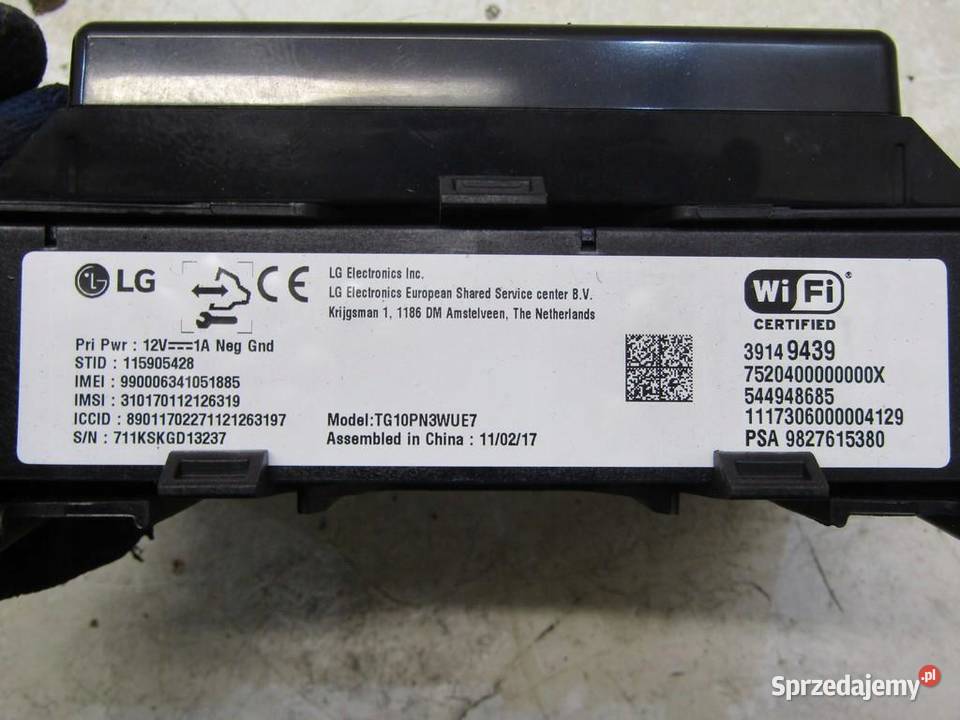 MODUŁ STEROWNIK WIFI WIFI OPEL CROSSLAND X 3914 osobowe