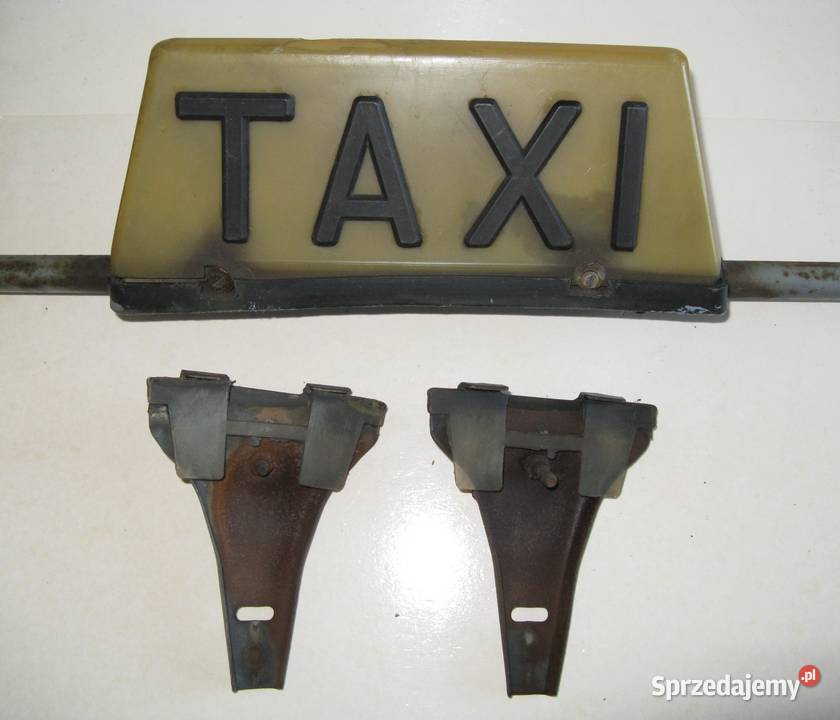 Znak kogut TAXI z PRL zestaw TAXI bagażowych śląskie Dąbrowa Górnicza sprzedam
