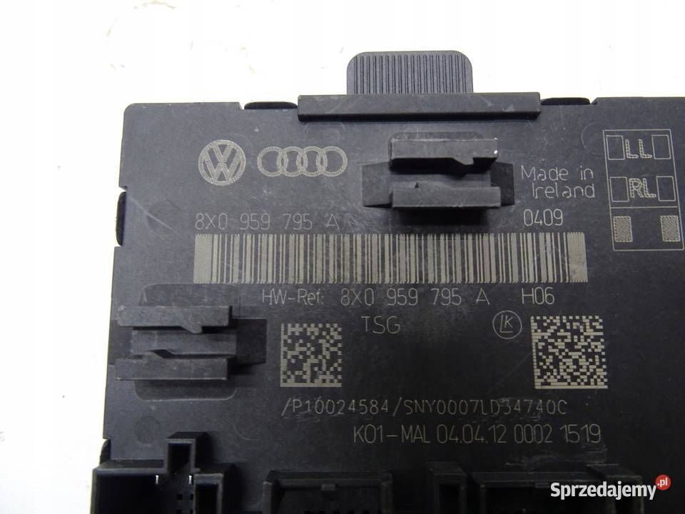 MODUŁ STEROWNIK DRZWI TYŁ TYLNY 8X0959795A AUDI małopolskie Łużna
