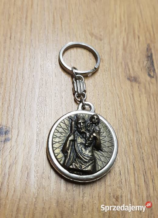 Brelok brązowy Jan Paweł II śwKrzysztof Golina