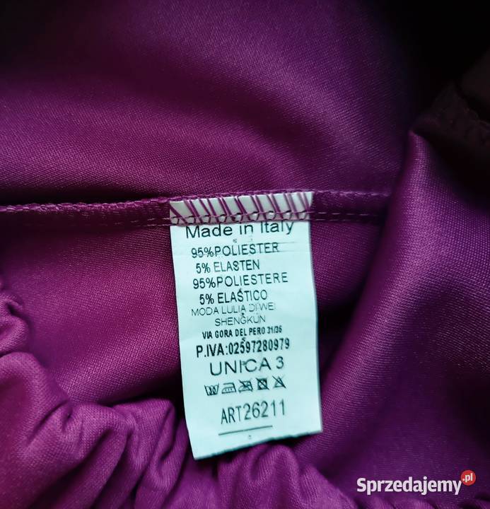 Fioletowy komplet masełko marynarka i spodnie Cieszyn sprzedam
