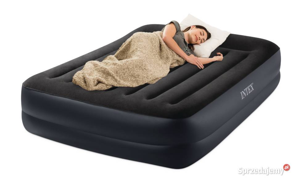 Dwuosobowy Materac Dmuchany 152x203x42 łóżko Poznań