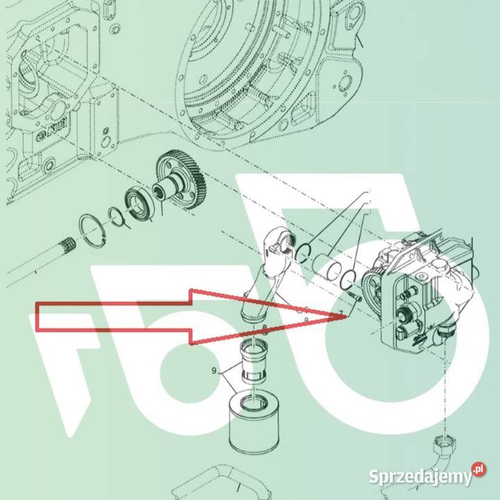 Napęd CNH 47530274 Skrzynia Pompa 47664440 CASE