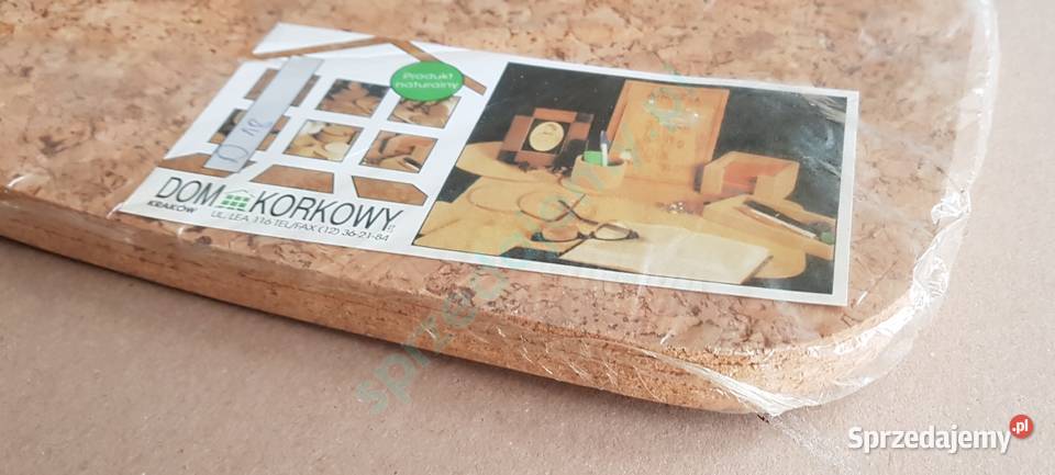 Zestaw korkowy tacka podkładka prostokątna 5 Kraków sprzedam